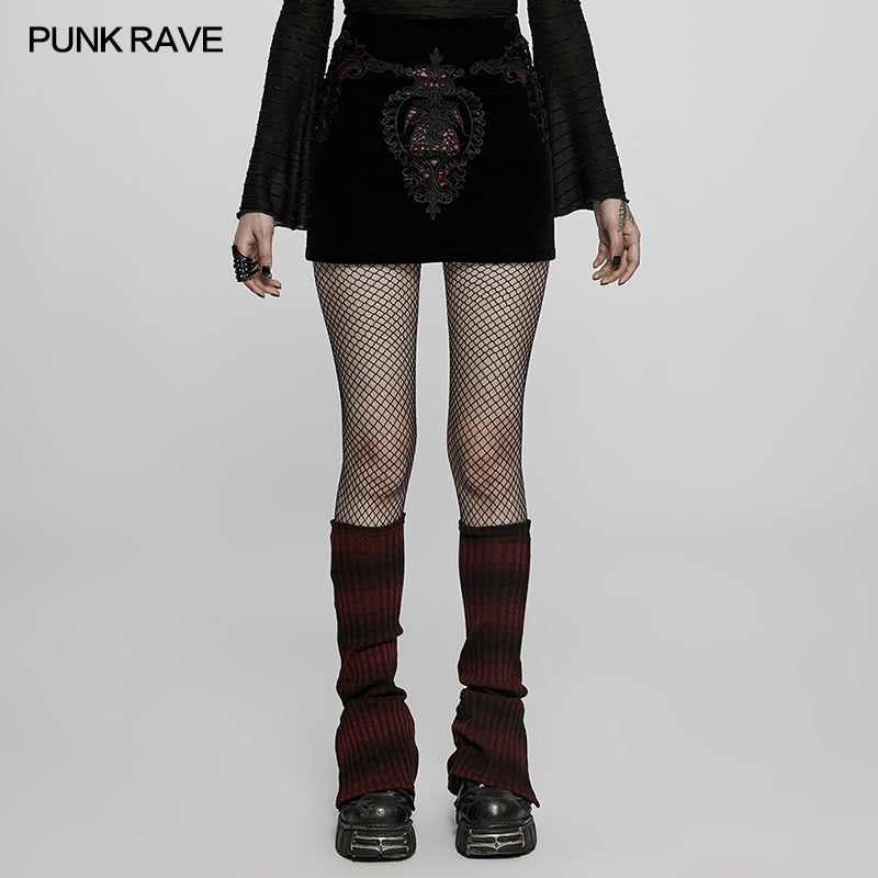 WQ-566BQF Gothic applique skirt