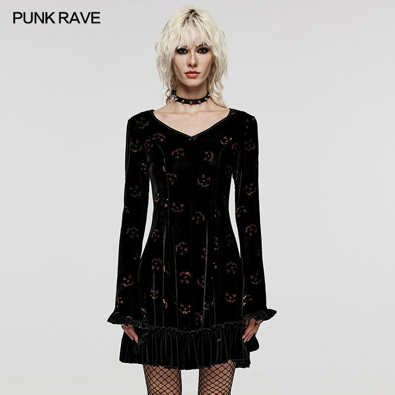 Daily hollowed out spider print vest