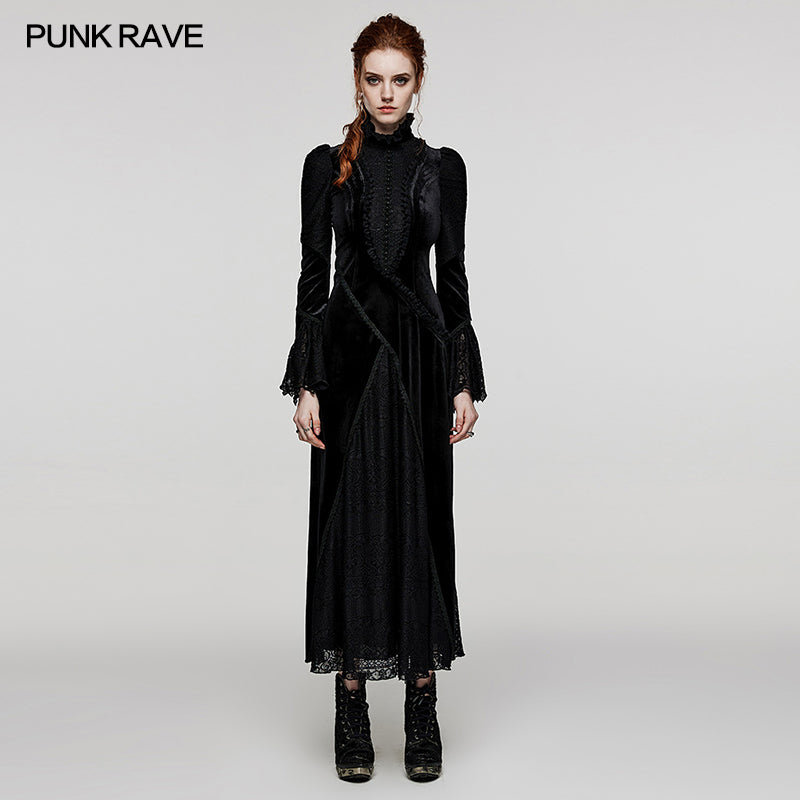 WQ-661LQF Gothic Daily velvet Dress