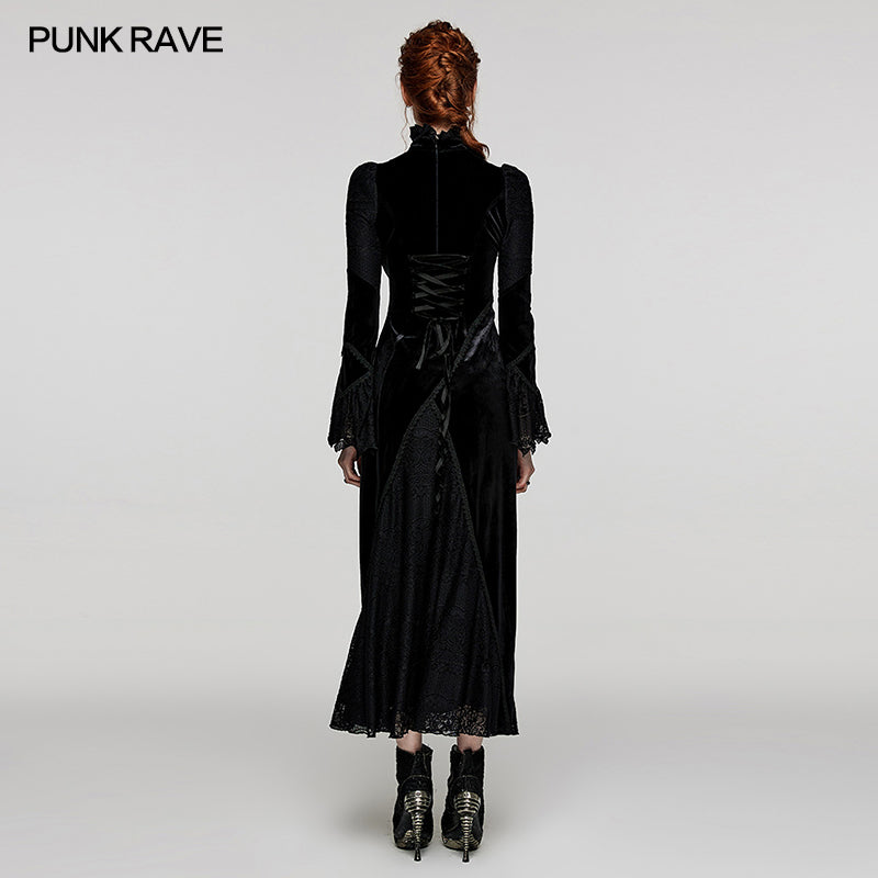 WQ-661LQF Gothic Daily velvet Dress