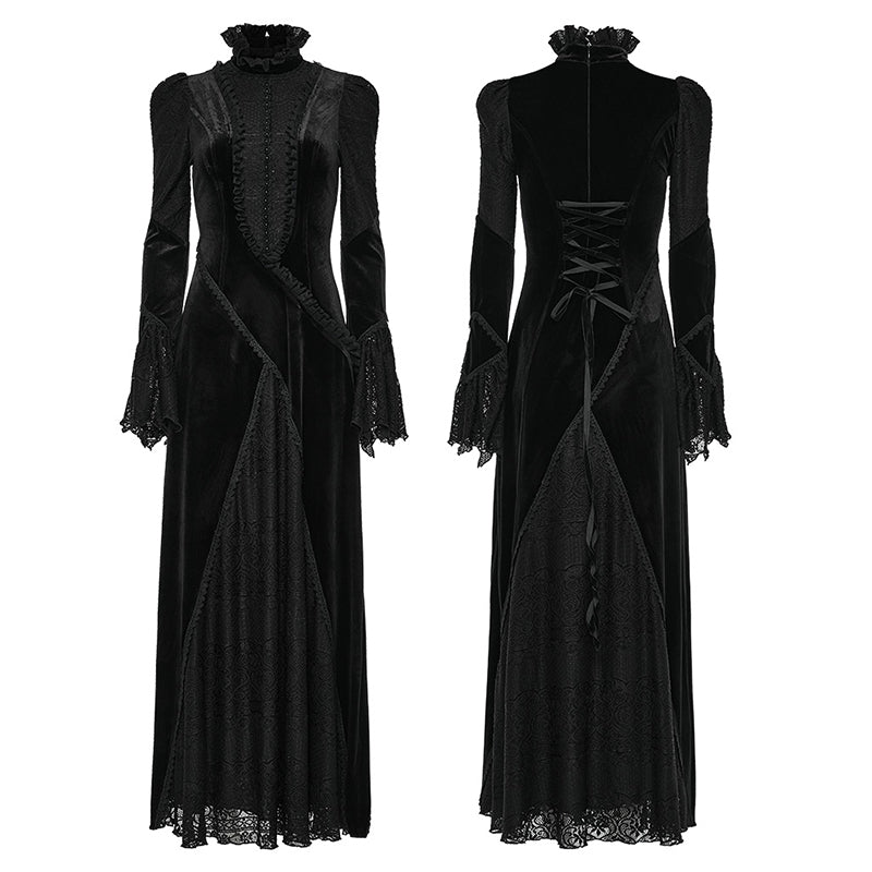 WQ-661LQF Gothic Daily velvet Dress