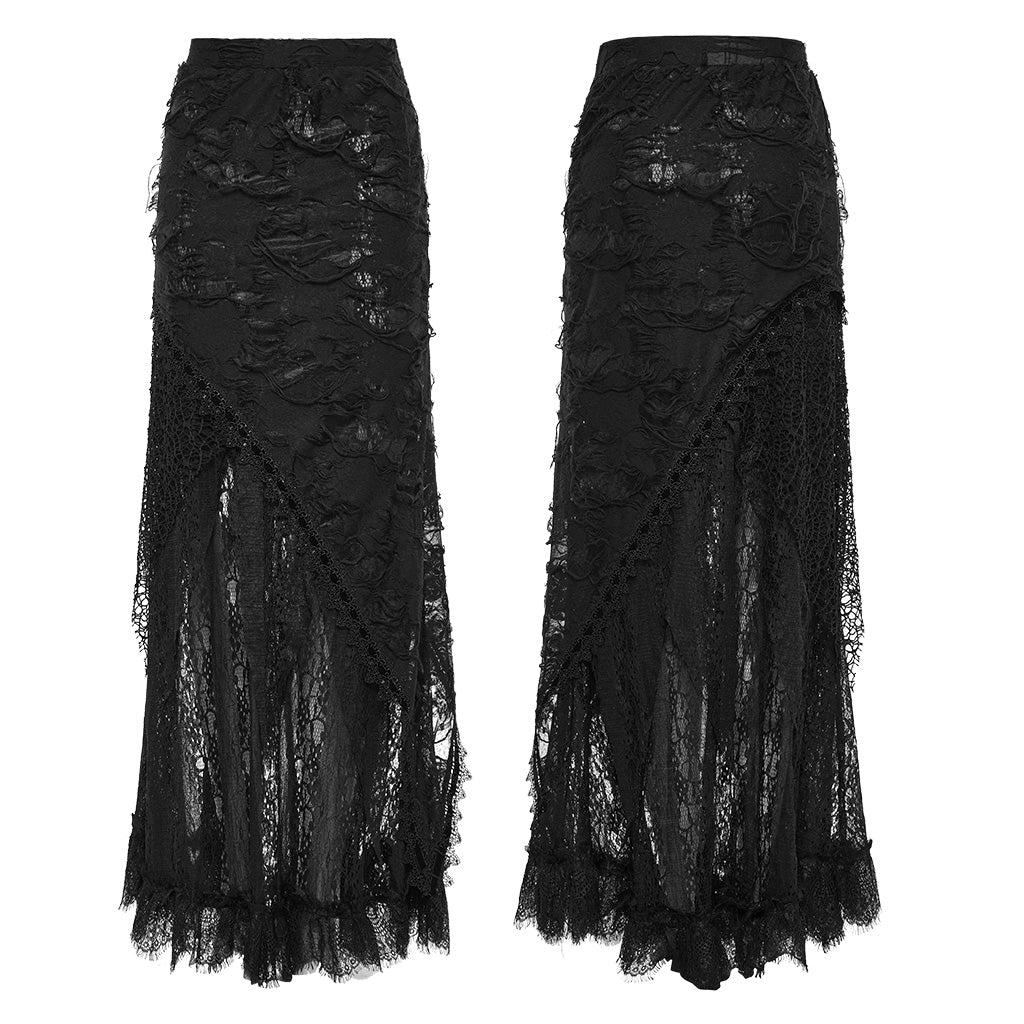 Goth long skirt WQ-673BQF