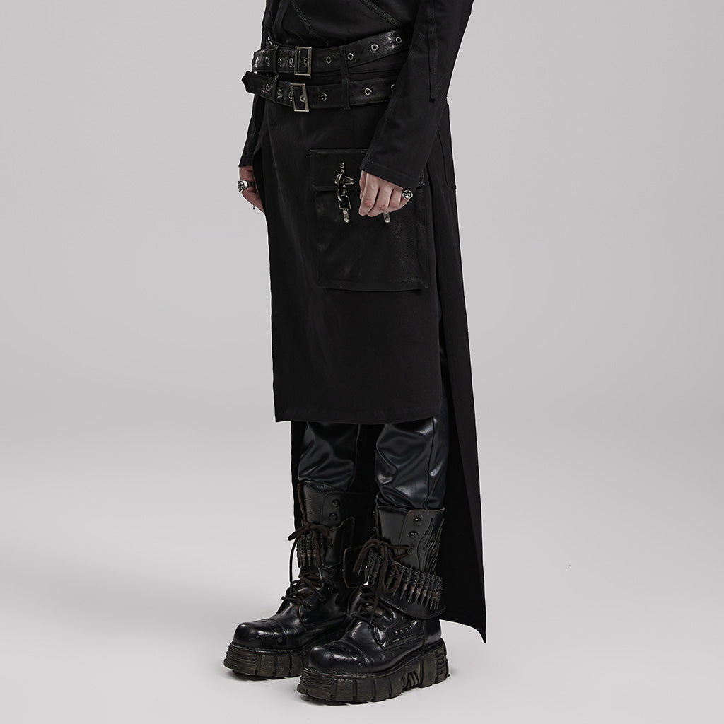 PUNK Long Kilt for Men WQ-677BQM - Punk Rave Original Designer Clothing