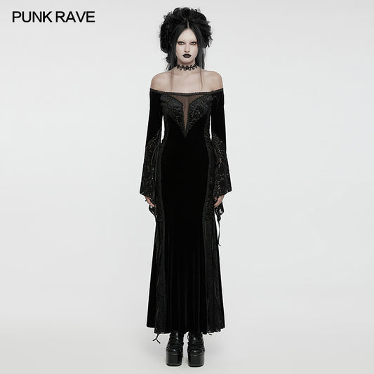 Gothic Off-shoulder sexy dress WQ-761