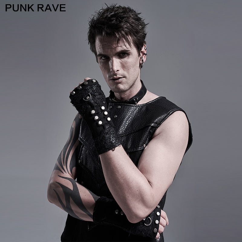 WS-373SSM PUNK knitted gloves