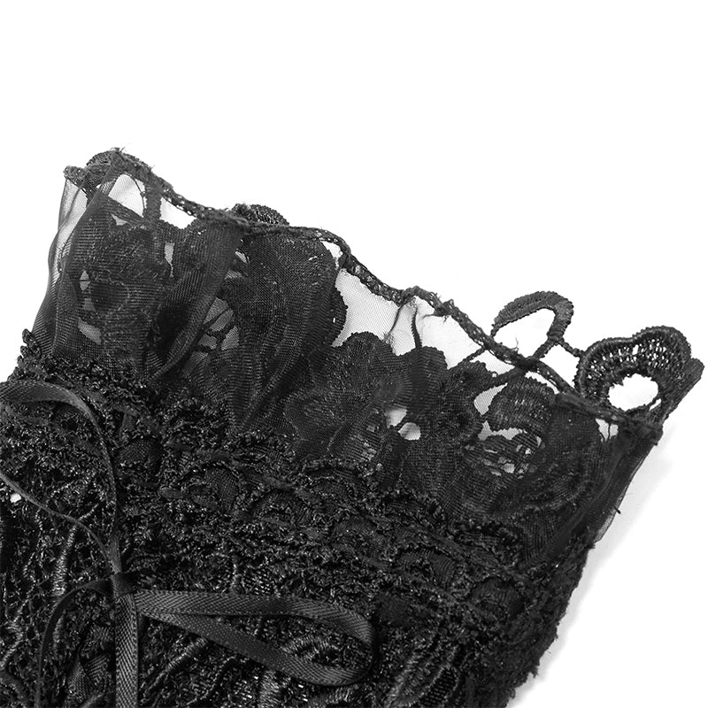 WS-484SSF Gothic hollow out applique gloves