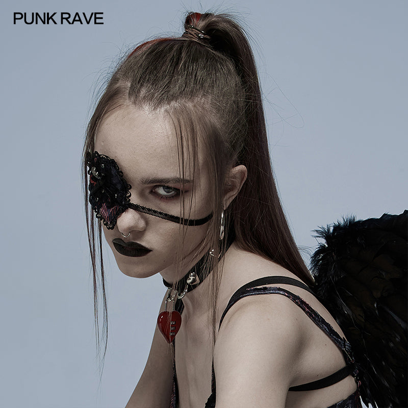 WS-489FSF Gothic heart eye mask