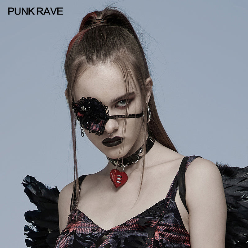 WS-489FSF Gothic heart eye mask