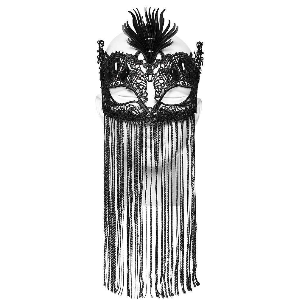 Goth Sexy and mysterious lace eye mask WS-593QTF - Punk Rave Original Designer Clothing