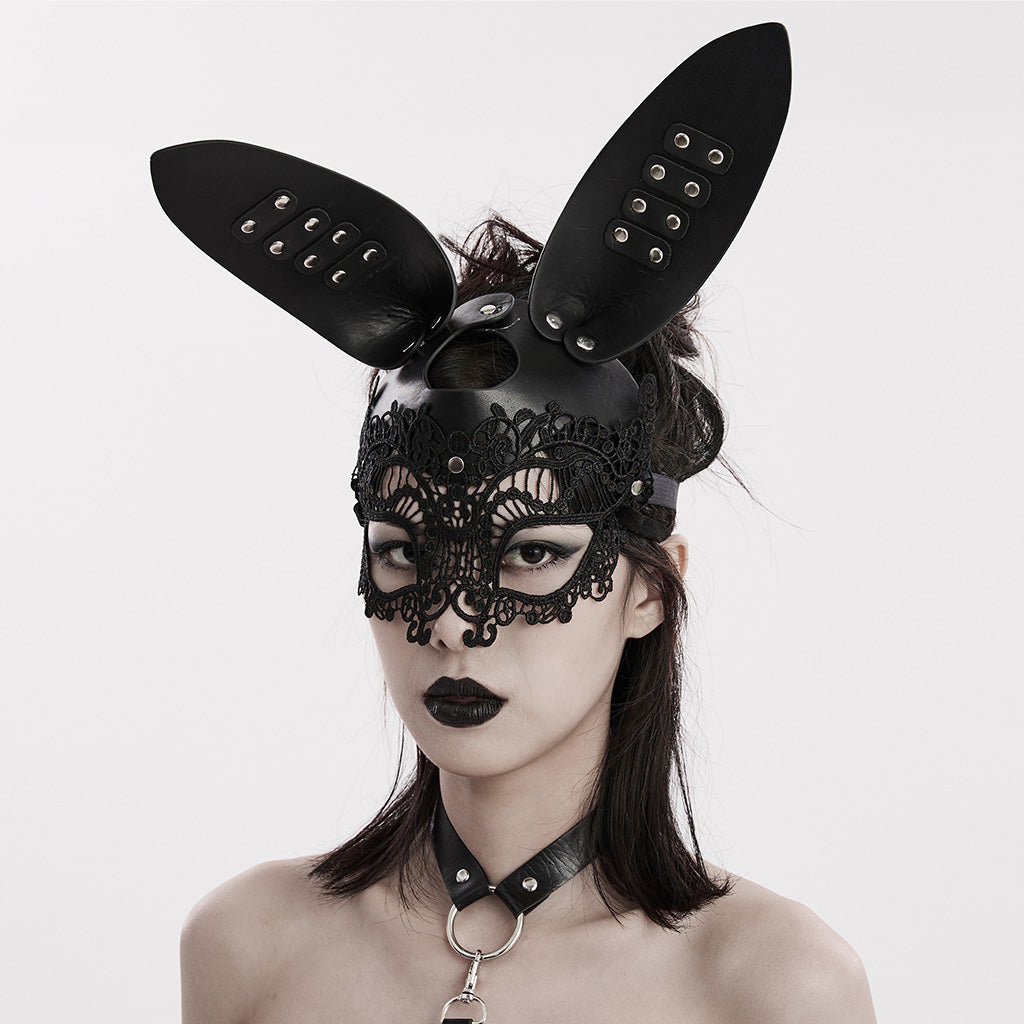 Goth bunny mask WS-594QTF - Punk Rave Original Designer Clothing