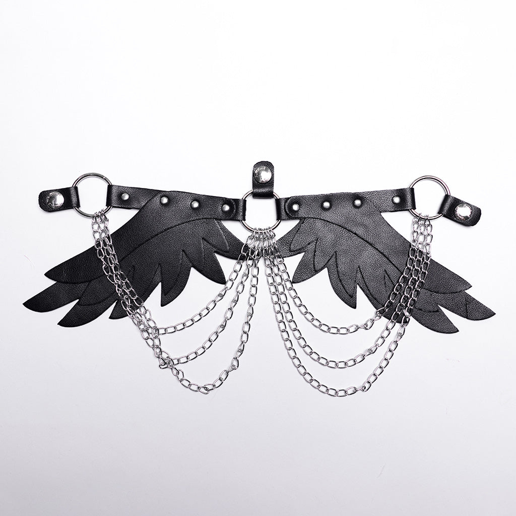 Lolita Gothic Feather Wing Harness WS-609BDF