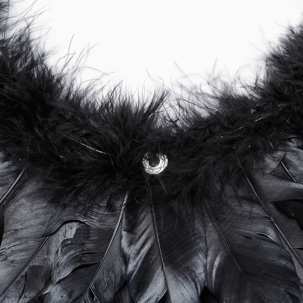 Lolita Gothic Feather Wing Harness WS-609BDF
