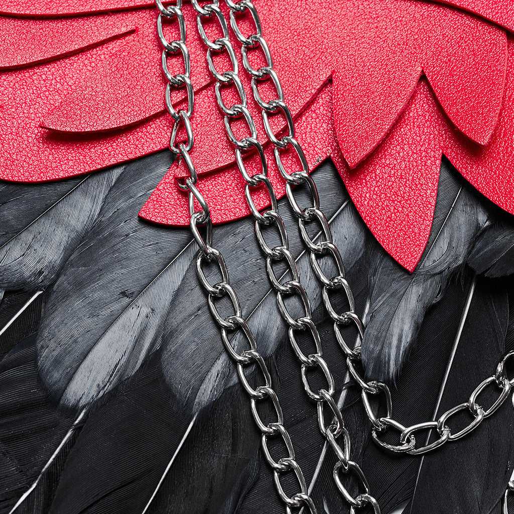 Lolita Gothic Feather Wing Harness WS-609BDF