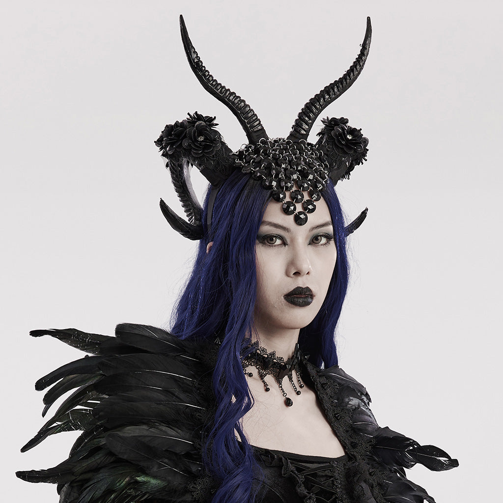 GOTH Demon Horn Headwear WS-613FSF - Punk Rave Original Designer Clothing