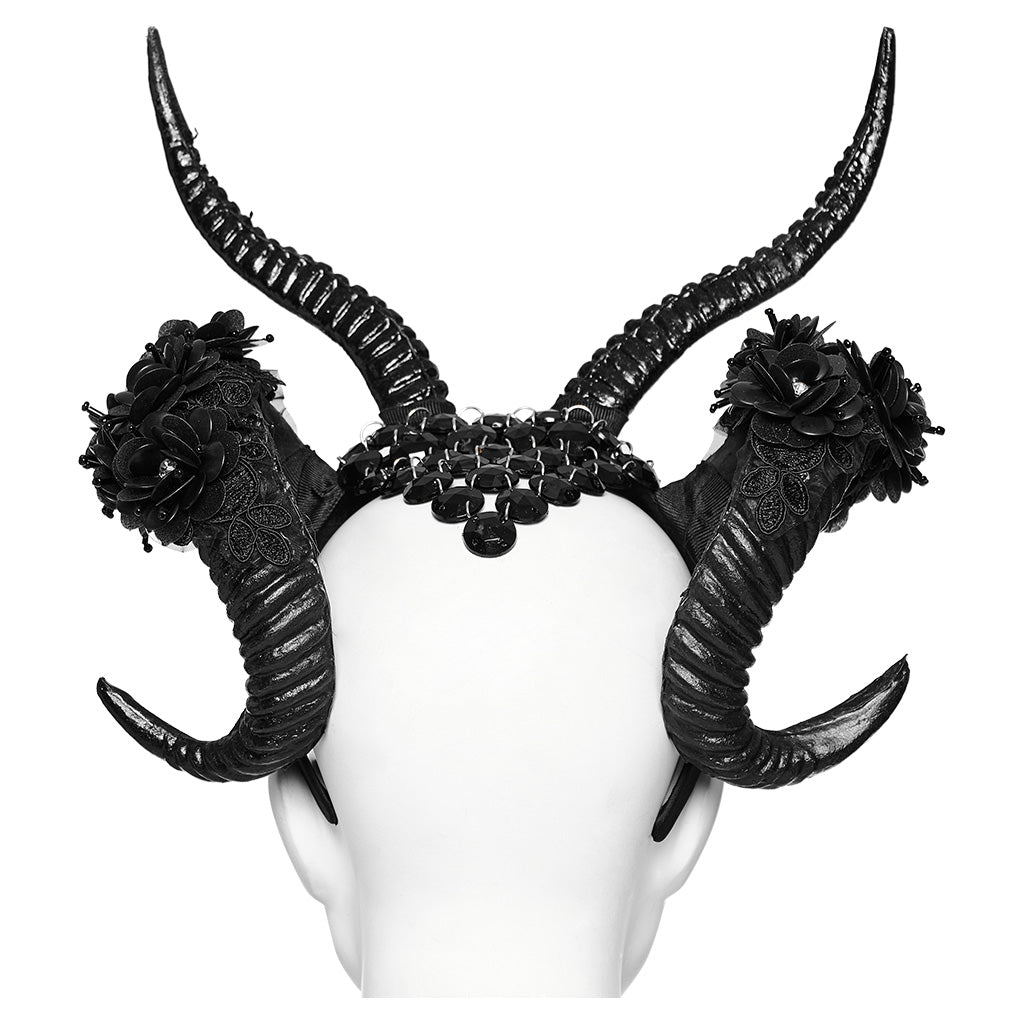 GOTH Demon Horn Headwear WS-613FSF - Punk Rave Original Designer Clothing