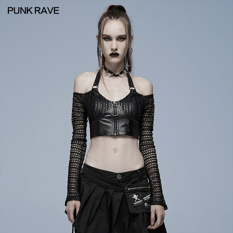 WT-690TCF Gothic sexy crop top