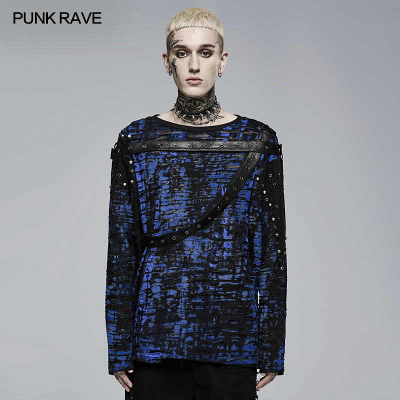 WT-708TCM Punk Daily Wear Printing Sleeveless T-shirt