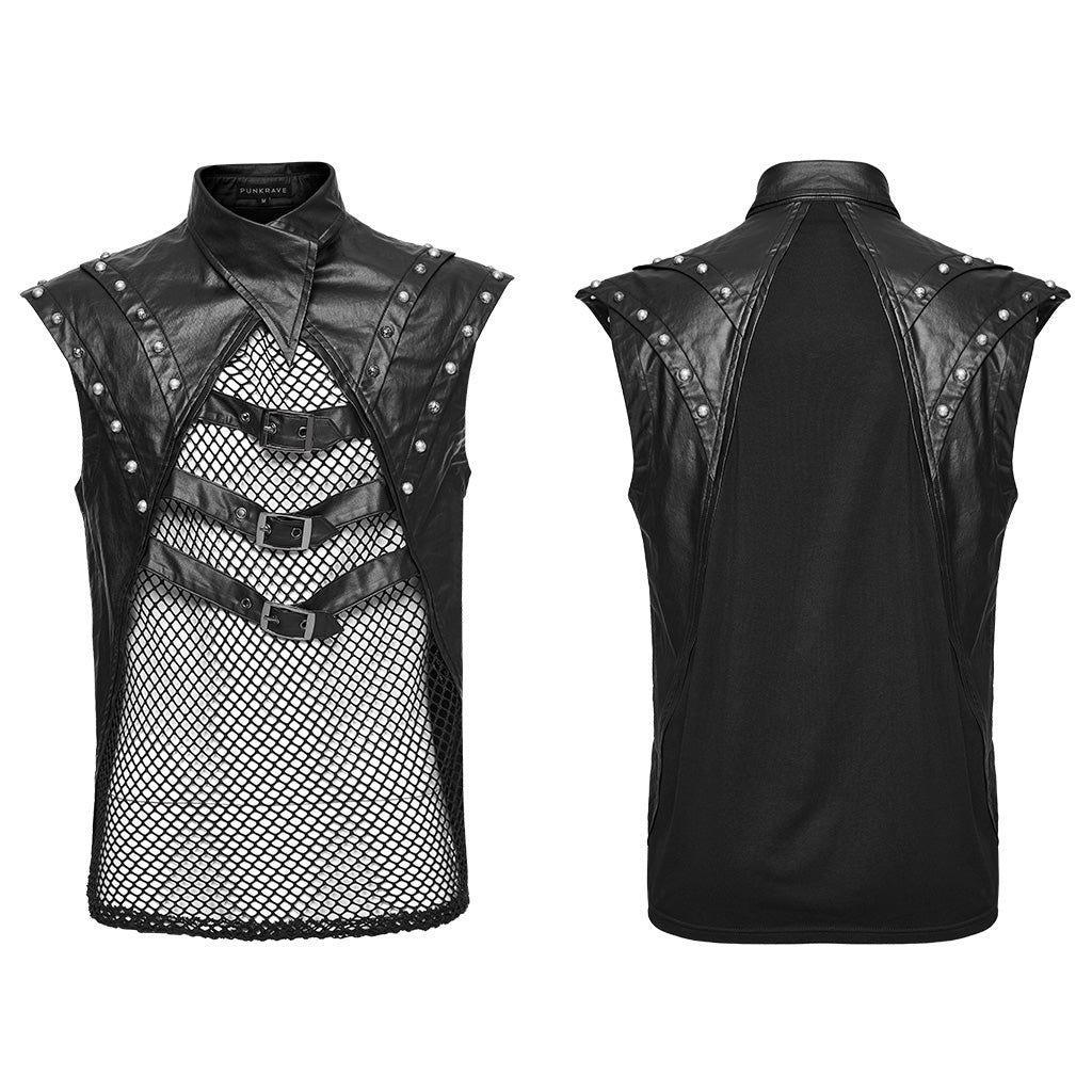 Punk see through vest WT-824BXM - Punk Rave Original Designer Clothing