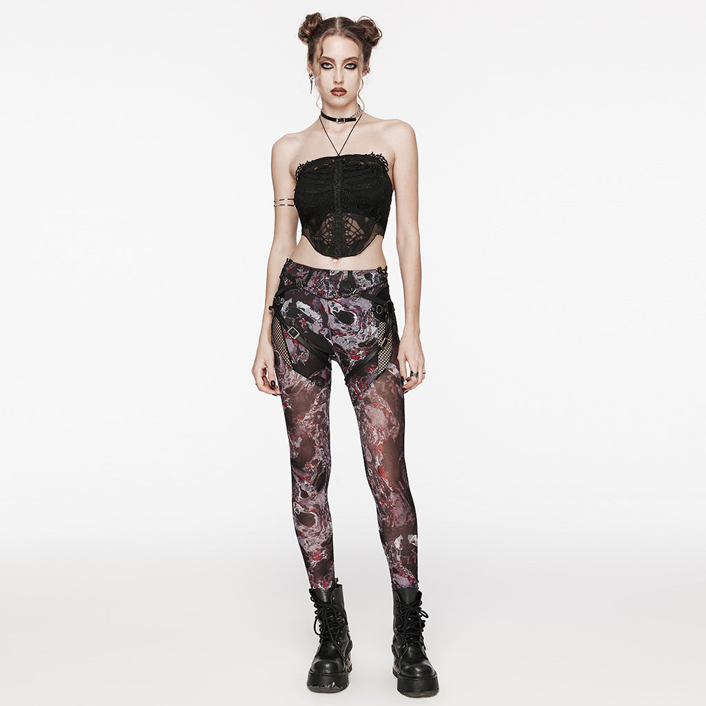 Goth Skeleton cami top WT-881