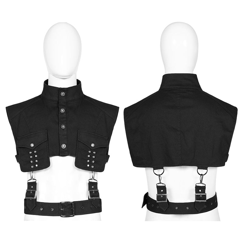 WY-1288DQM PUNK mens short shirt