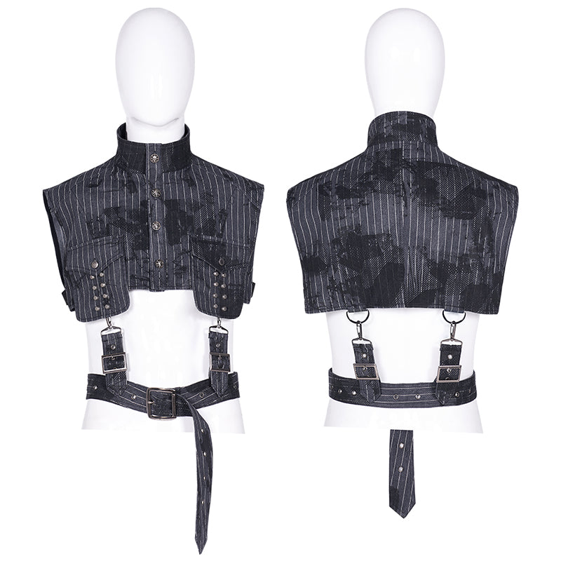 WY-1288DQM PUNK mens short shirt