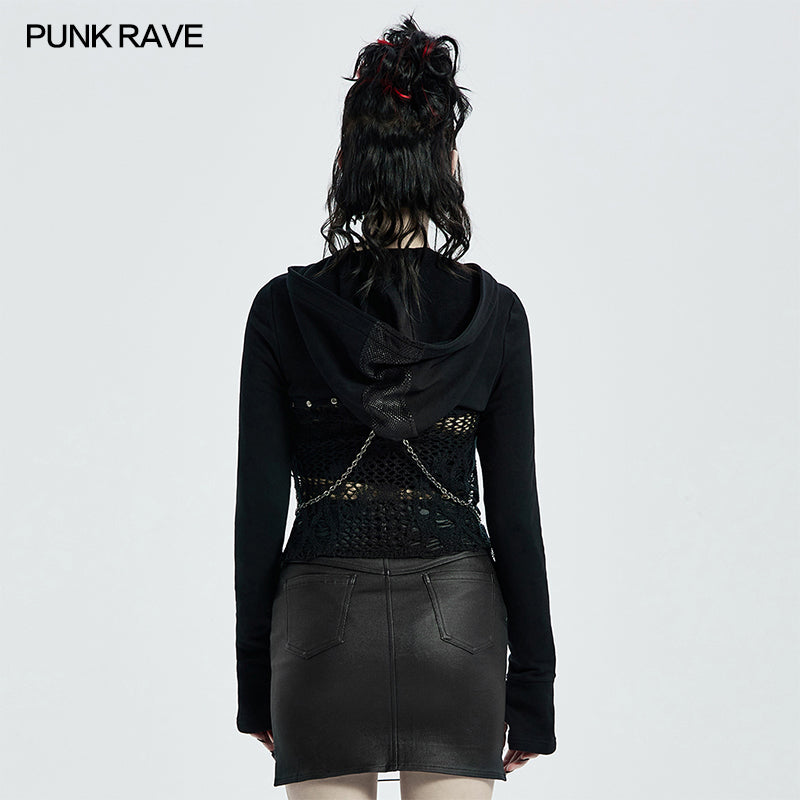 WY-1313XDF Punk Woven Short Coat
