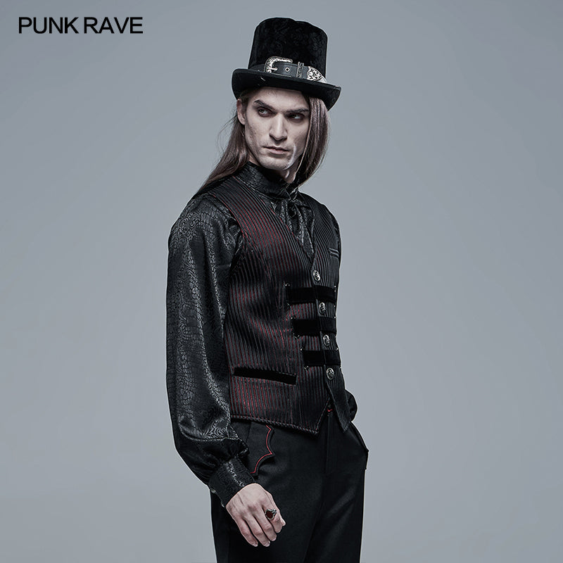 WY-1318MJM 2021 Goth Striped Vest