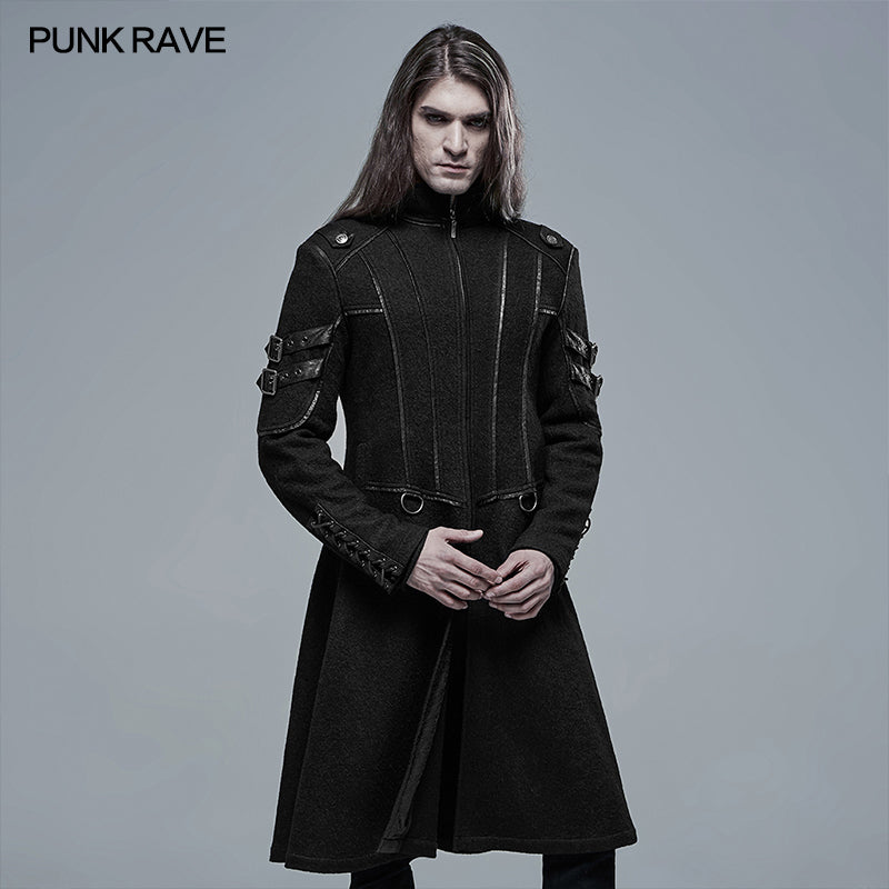 WY-1341XCM Punk Cool Segmentation Medium Long Jacket