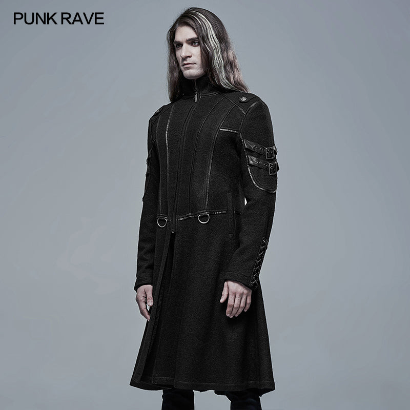 WY-1341XCM Punk Cool Segmentation Medium Long Jacket