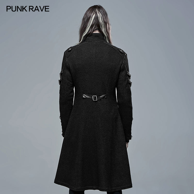 WY-1341XCM Punk Cool Segmentation Medium Long Jacket