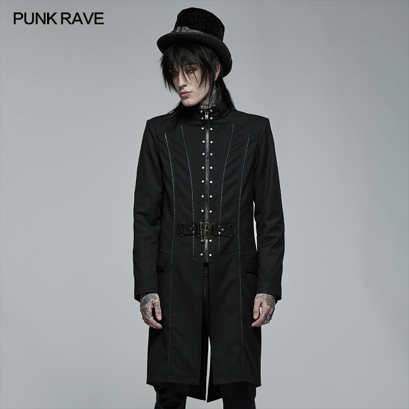 WY-1371XCM Goth handsome medium length embroidered jacket