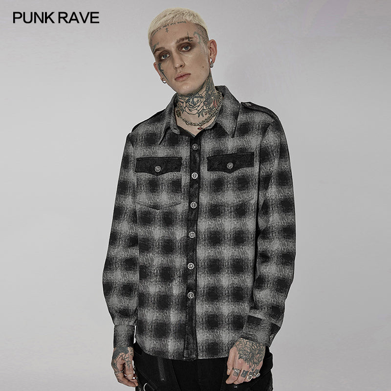 WY-1427CCM Punk Plaid Shirt