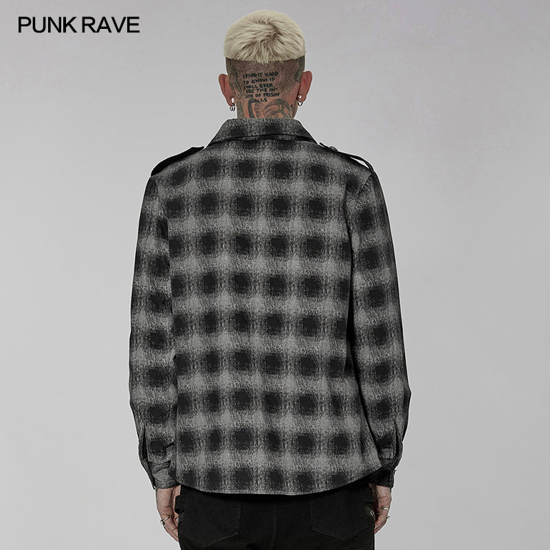 WY-1427CCM Punk Plaid Shirt