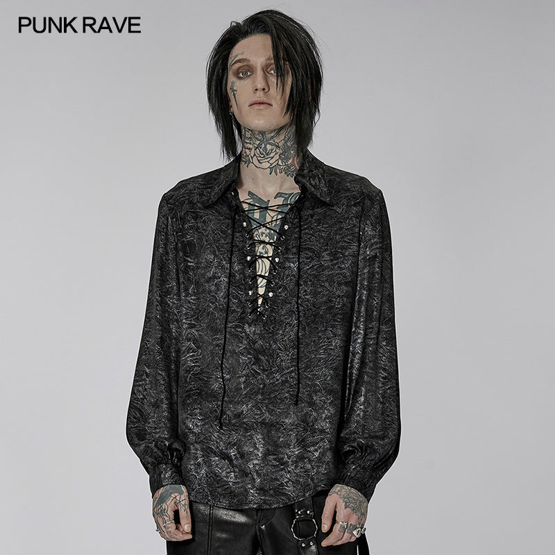 WY-1432CCM Goth simple pullover shirt
