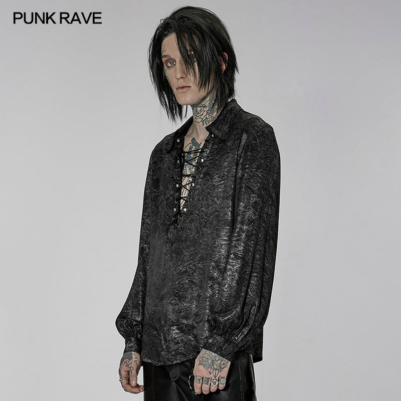 WY-1432CCM Goth simple pullover shirt