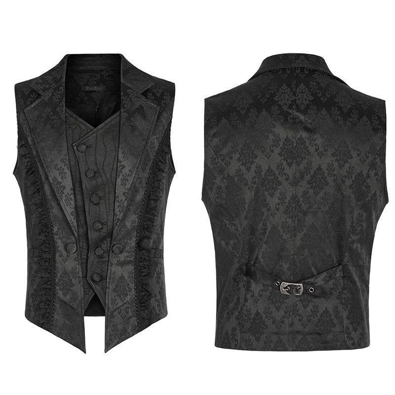 Goth Lapel Men's Waistcoat WY-1469MJM - Punk Rave Original Designer Clothing