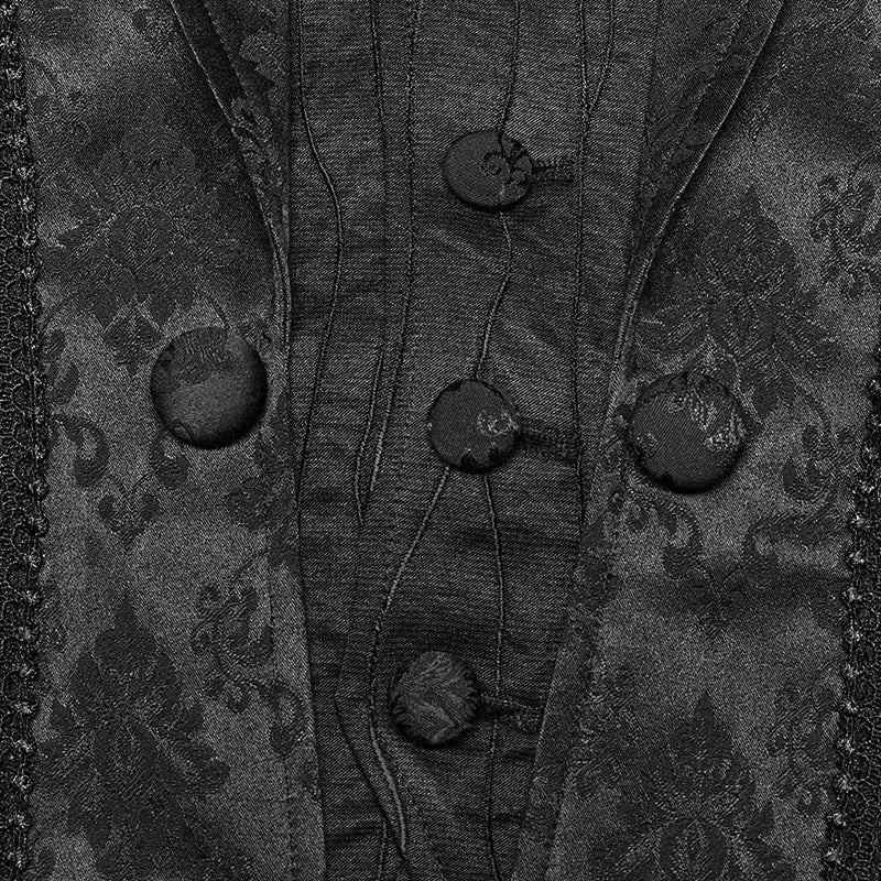 Goth Lapel Men's Waistcoat WY-1469MJM