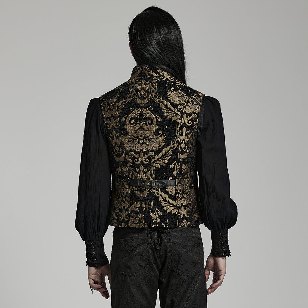 Goth Jacquard Gorgeous Vest WY-1489MJM - Punk Rave Original Designer Clothing