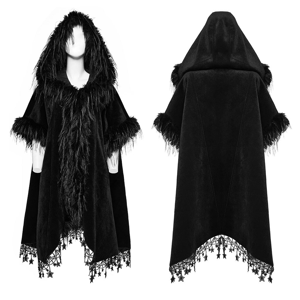 Goth Bat Cloak Coat WY-1519DPF - Punk Rave Original Designer Clothing