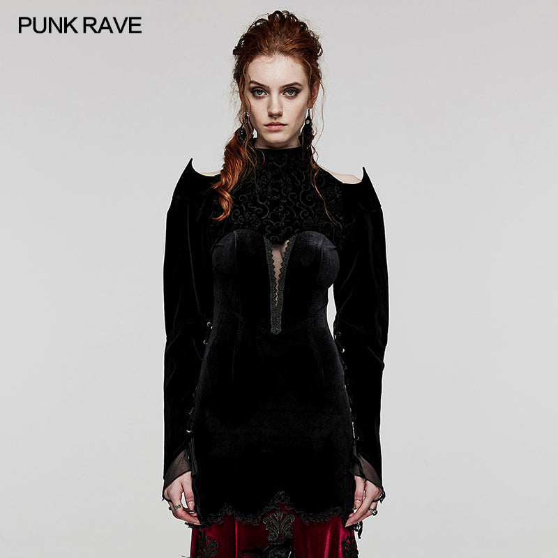 WY-1522XDF Gothic velvet  blossom  Bolero