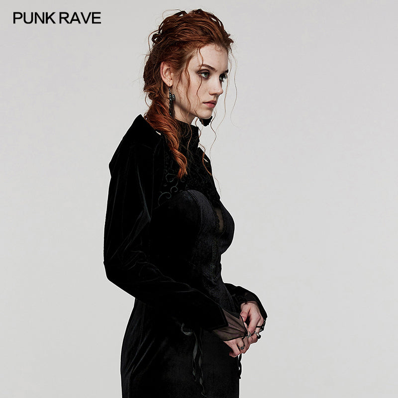 WY-1522XDF Gothic velvet  blossom  Bolero