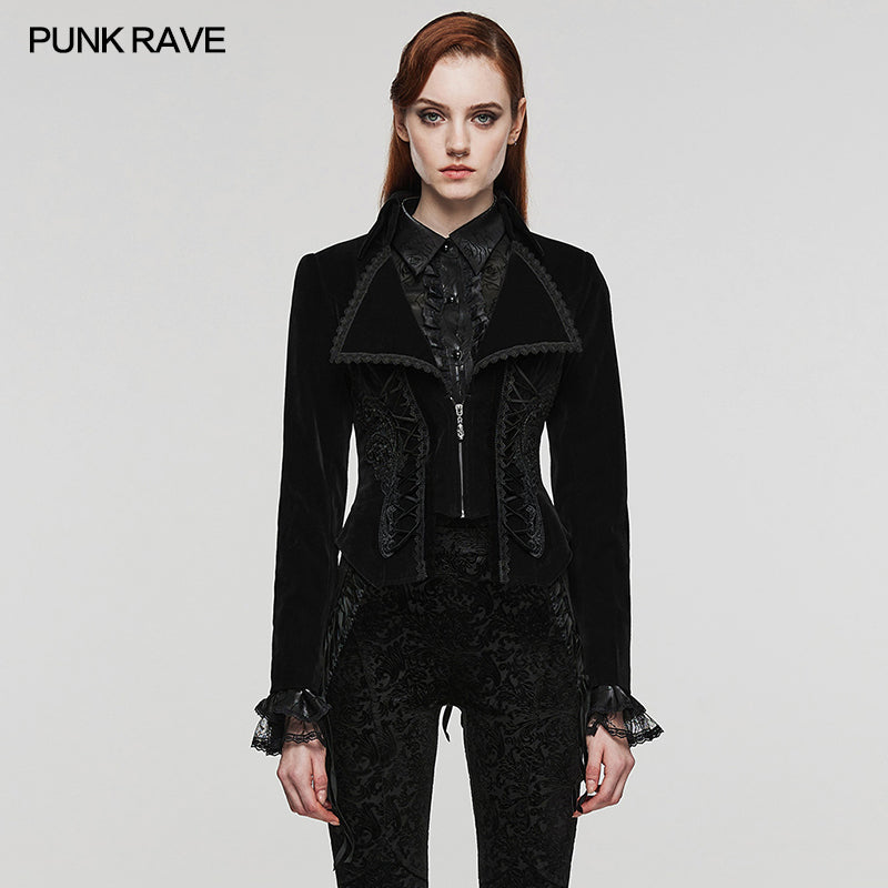 WY-1535DQF Gothic Fake two-piece jacket