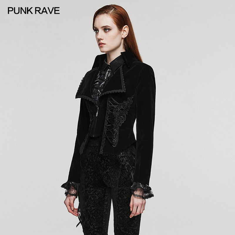 WY-1535DQF Gothic Fake two-piece jacket