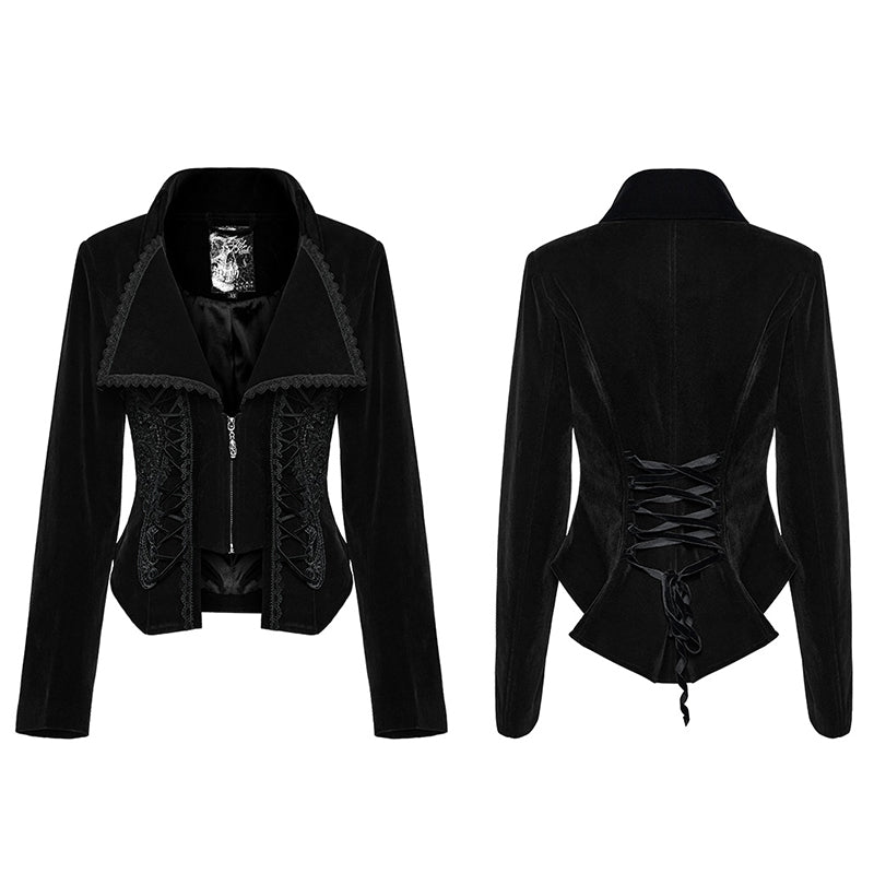 WY-1535DQF Gothic Fake two-piece jacket