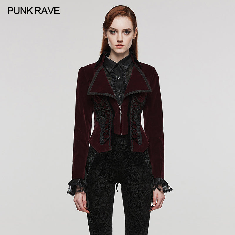WY-1535DQF Gothic Fake two-piece jacket