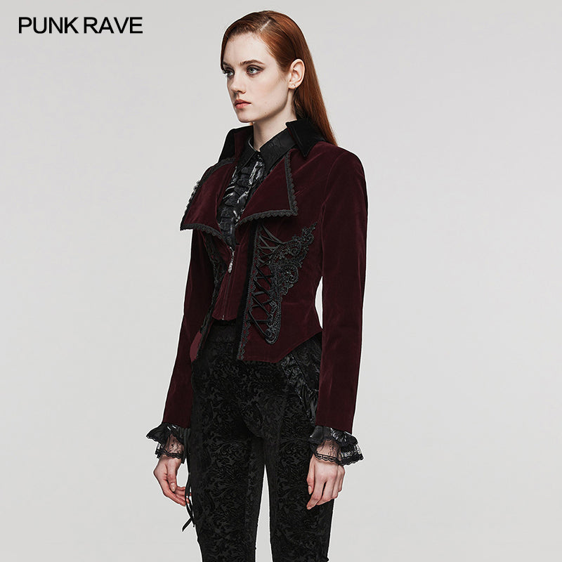 WY-1535DQF Gothic Fake two-piece jacket
