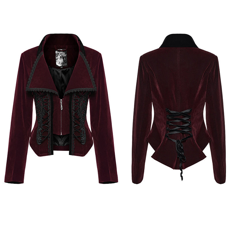WY-1535DQF Gothic Fake two-piece jacket