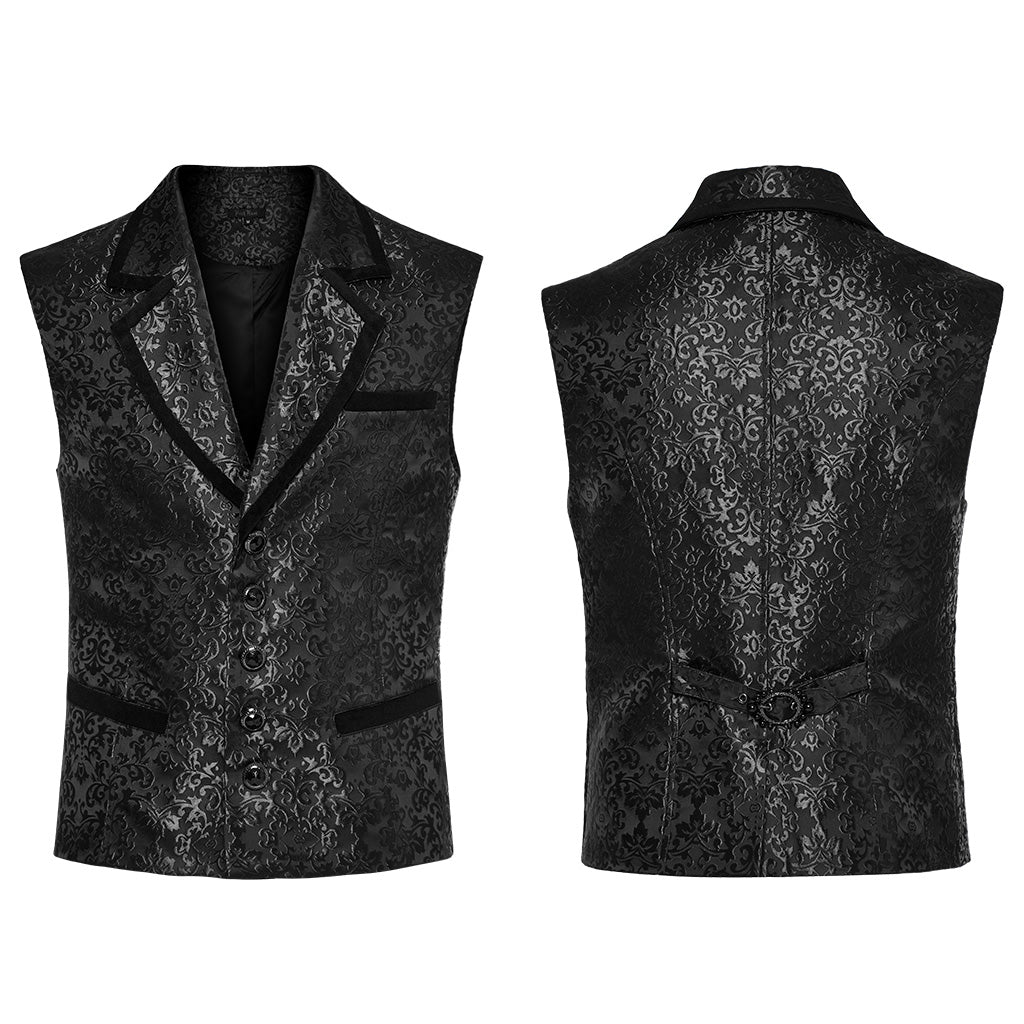 GOTH Gorgeous Jacquard waistcoat WY-1549MJM - Punk Rave Original Designer Clothing