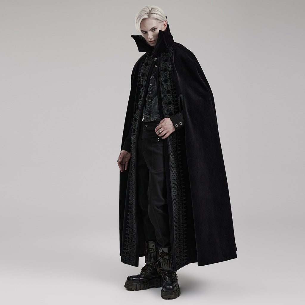 Noble Goth Long Cloak WY-1555DPM - Punk Rave Original Designer Clothing