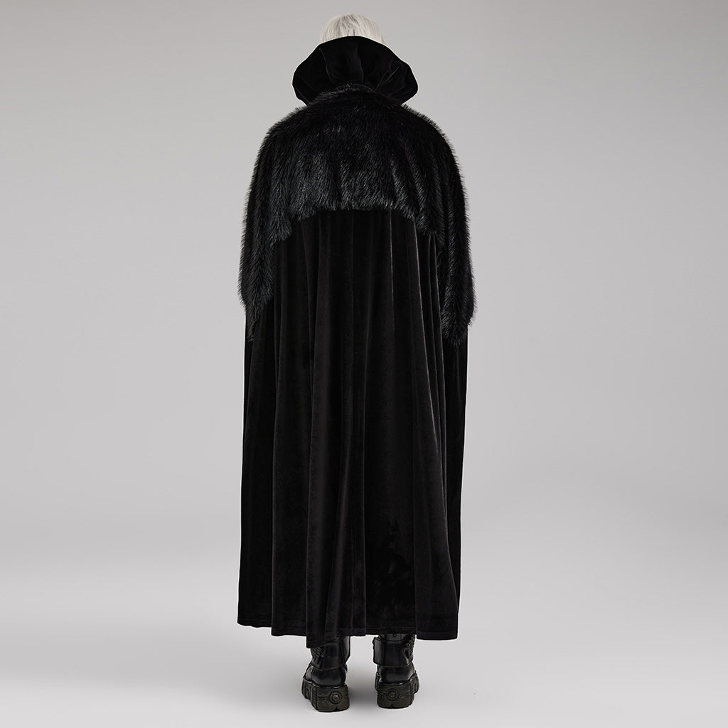 Goth ornate fleece cloak WY-1559DPM